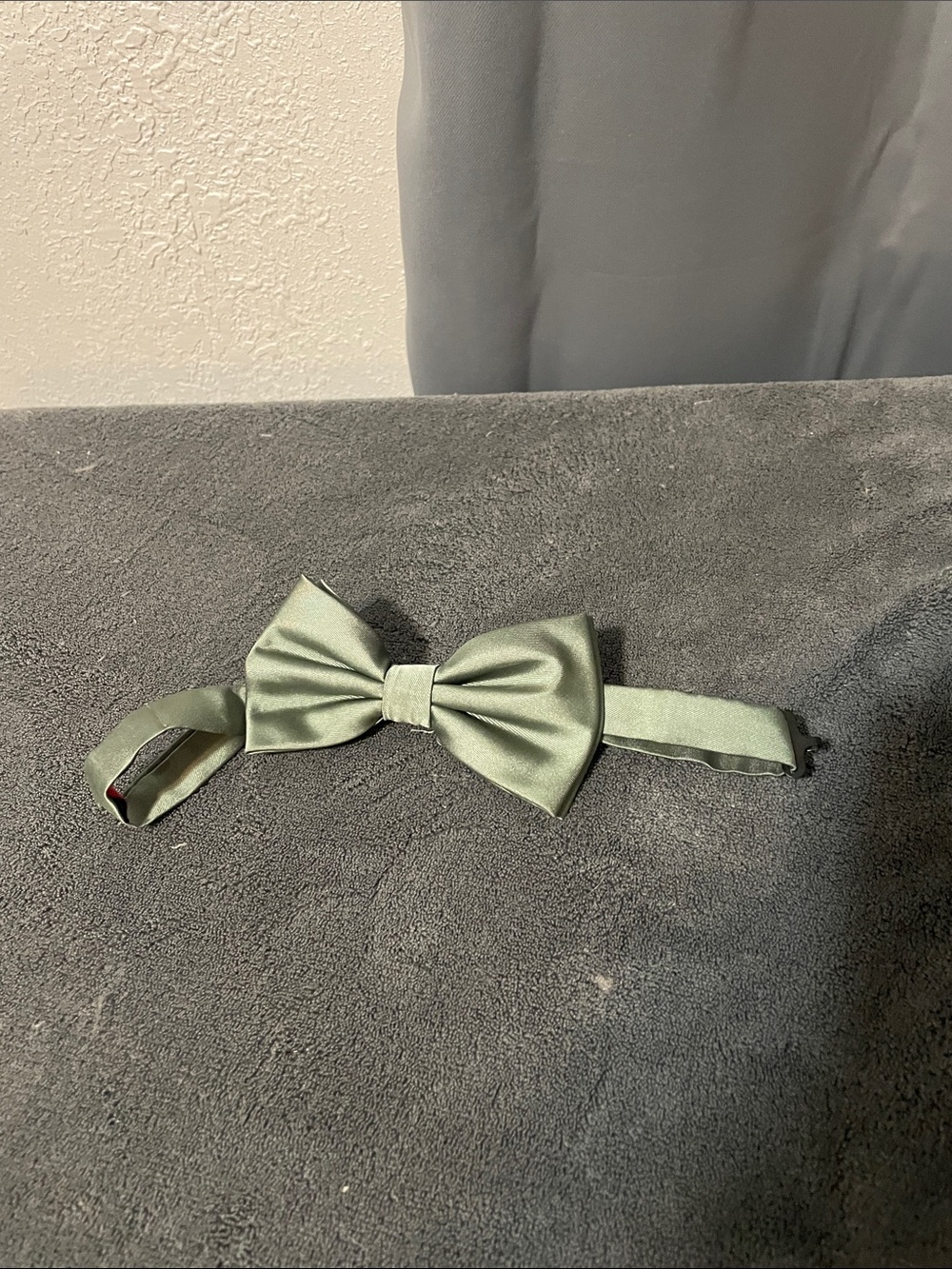 Classic Satin Bow Tie in Sage Green for Men